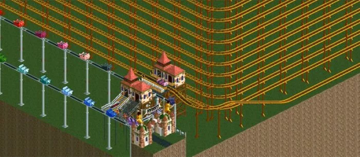 Геймер создал невероятно огромный аттракцион в игре. Поездка на нем отнимет у вас 12 лет жизни — видео