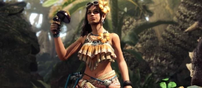 Моддер раздел догола девушек в Monster Hunter World и прикрутил к ним реалистичную грудь (18+)