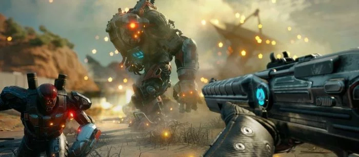 Полчаса геймплея Rage 2 — изобретательные убийства, битва с боссом и очень много розового