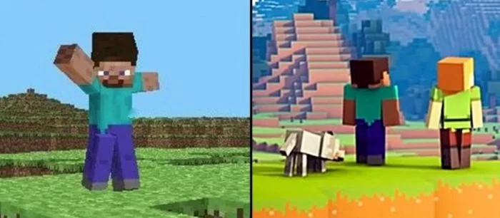 Посмотрите, какой Minecraft была в 2009 и какой она стала сейчас — видео