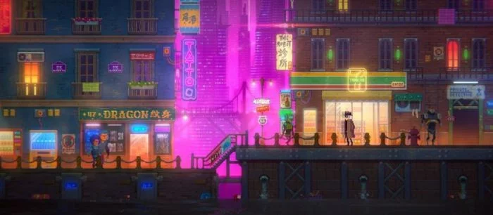 «Вот вам Cyberpunk 2077, только в 2D» — в апреле в Steam выйдет игра про мир будущего с роботами и котами-гангстерами