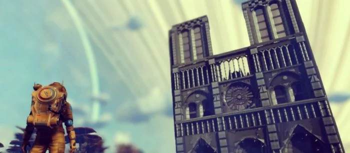 Геймер создал в No Man's Sky собор Нотр-Дам. Вот как он выглядит — скриншот