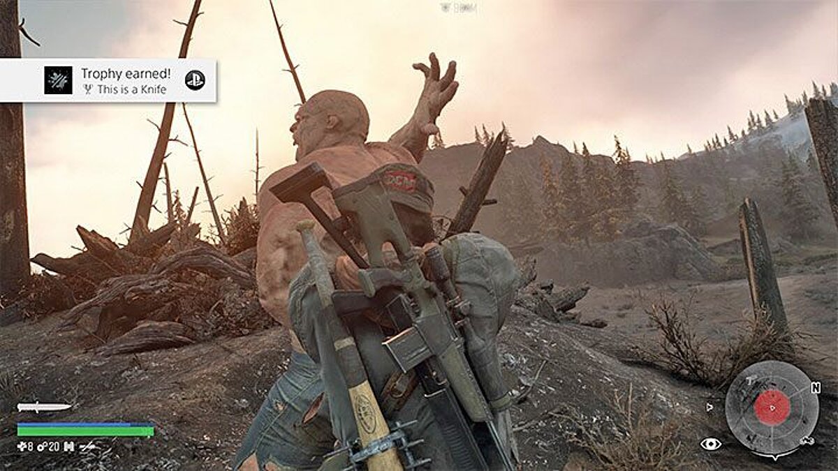 Как убить ножом громилу в Days Gone и получить достижение «Вот это нож»  (This is a Knife) — гайд