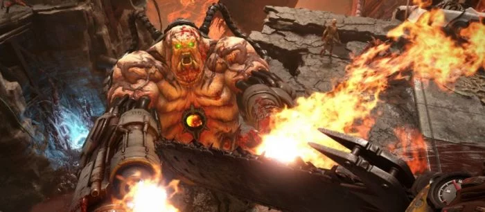 Разработчики Doom Eternal опубликовали новый арт игры. На нем можно увидеть «Врата ада»
