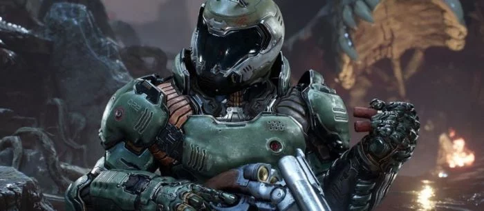 Вышел новый короткий тизер Doom Eternal в честь E3 2019, где показали вооруженного секирой демона