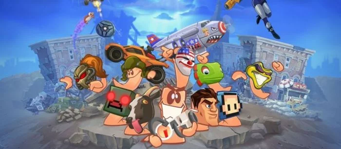Халява: весёлая 2D-игра про червячков Worms W.M.D стала бесплатной в Steam до конца выходных