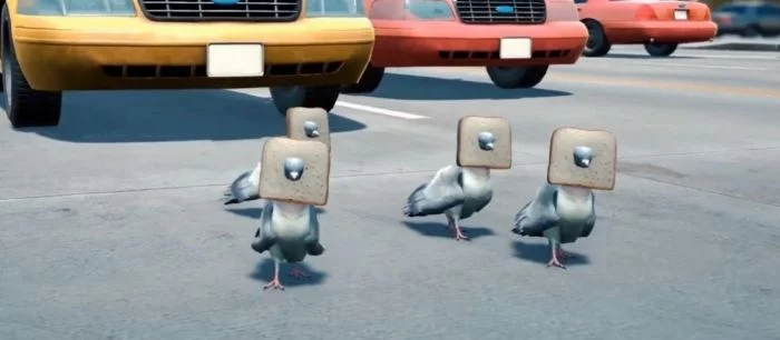 Вышел дебютный трейлер Pigeon Simulator, в котором банда голубей в хлебном ожерелье громит город