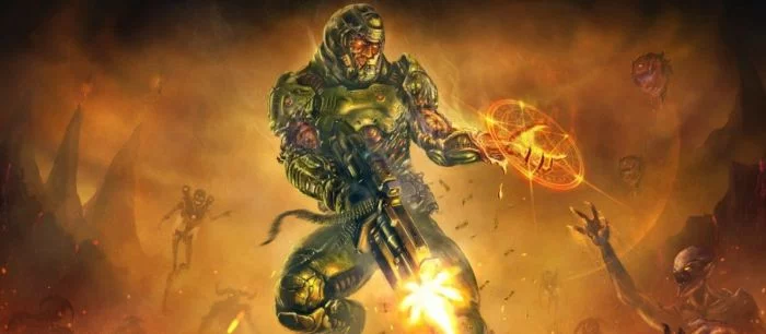 Bethesda опубликовала фанатские арты, на которых Doom сделали похожей на Cuphead