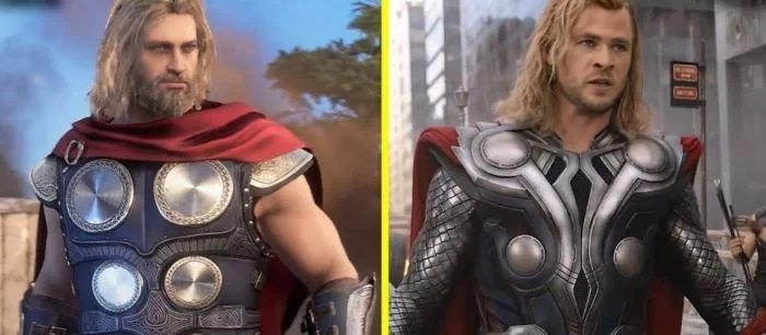 Персонажей игры Marvel's Avengers сравнили с героями из фильма «Мстители» — видео