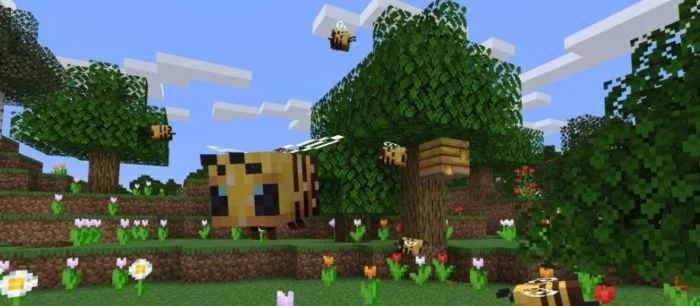 В Minecraft появились гигантские медовые пчелы