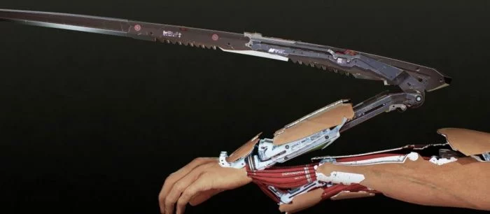 Девушка создала киберпротез с лезвием из Cyberpunk 2077 — видео