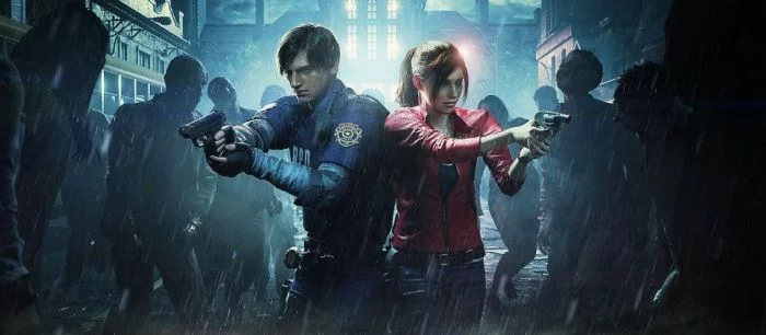 Фанатский постер к фильму по Resident Evil. В главных ролях Капитан Америка и Черная Вдова!