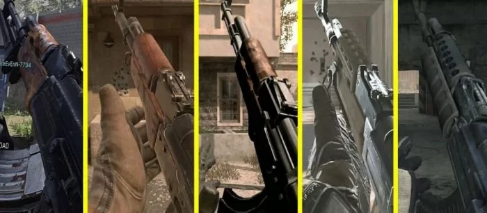 Стрельбу из АК-47 и другого оружия сравнили во всех частях Call of Duty: Modern Warfare