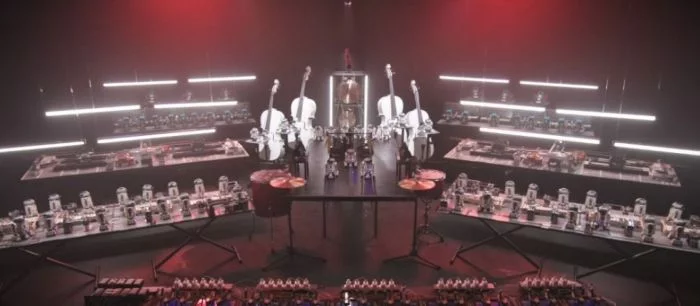 Ютубер создал LEGO-оркестр с живыми инструментами и сыграл тему «Звёздных войн»