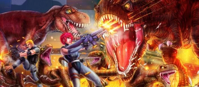 Героиня Dino Crisis сражается с большим динозавром в новом моде для Resident Evil 2
