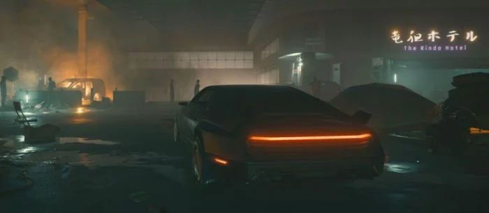 Стильный автомобиль показали на новом скриншоте Cyberpunk 2077