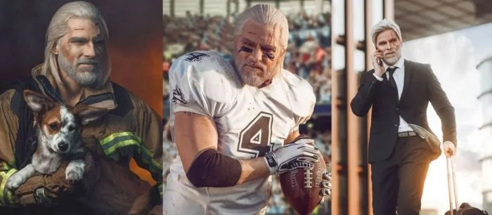 Косплеер показал ведьмака Геральта в самых необычных образах — картинки