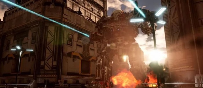 Огромные боевые роботы разносят город в новом геймплейном ролике MechWarrior 5 — видео в 4K