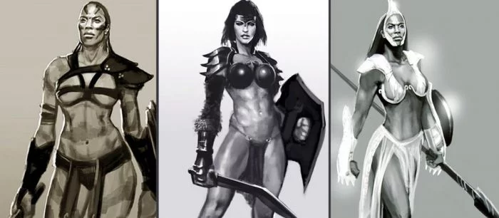 Боги и амазонки — создатели God of War показали красивые арты в честь юбилея