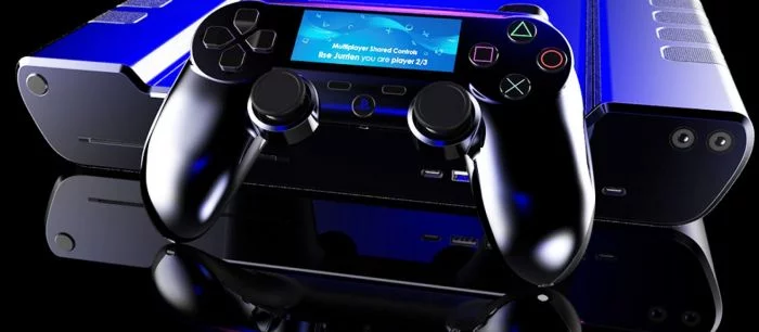 На картинках показали, как может выглядеть геймпад для PS5 с сенсорным экраном