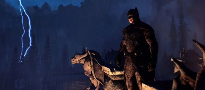 Теперь в Skyrim можно стать Бэтменом — моддер добавил в игру костюм, новые квесты и многое другое