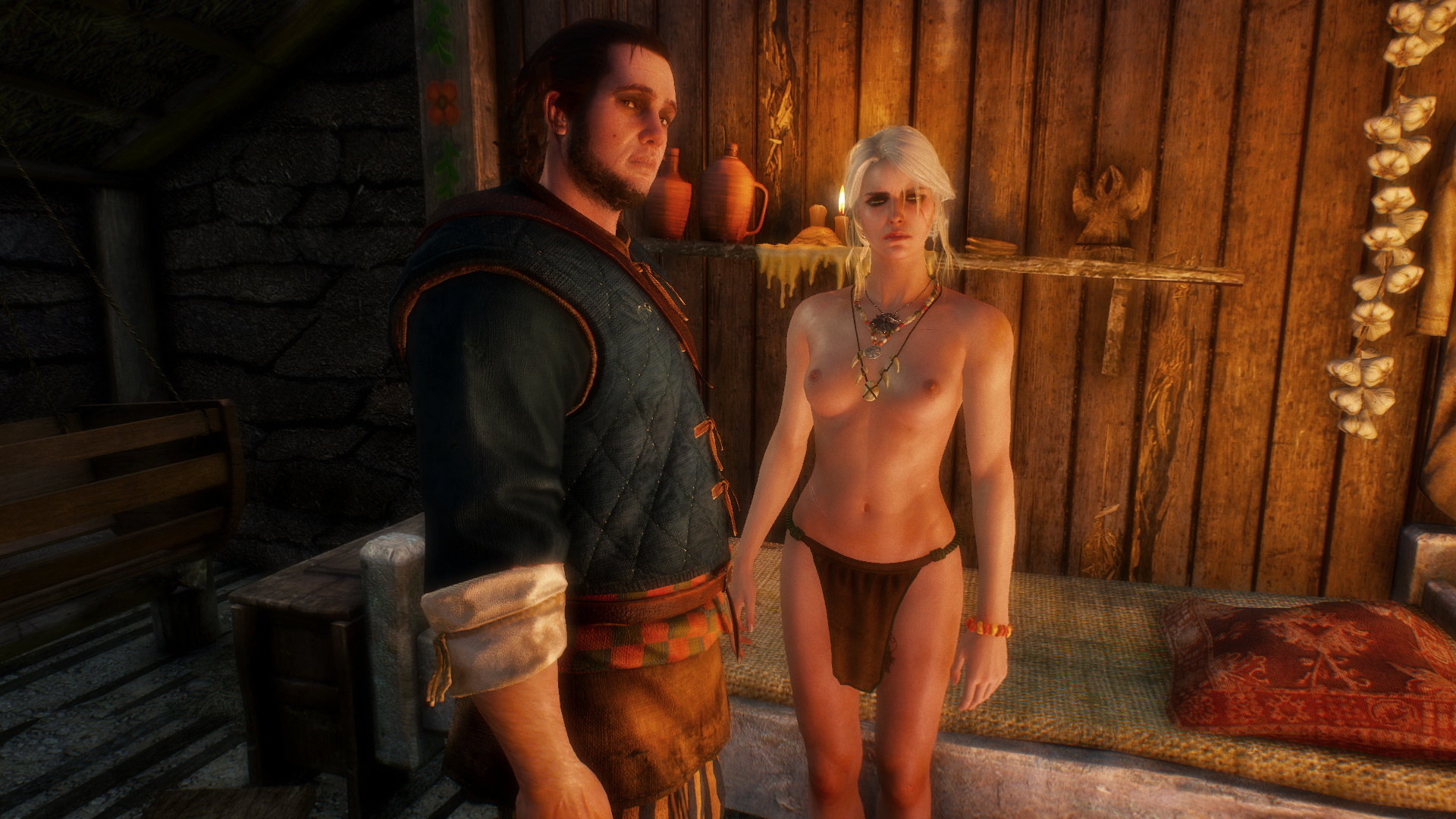 Цири из The Witcher 3 оголили грудь и сделали из нее дриаду — 18+