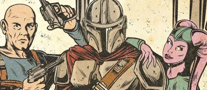 Россиянин рисует красивые арты на тему «Мандалорца» в стиле старых комиксов