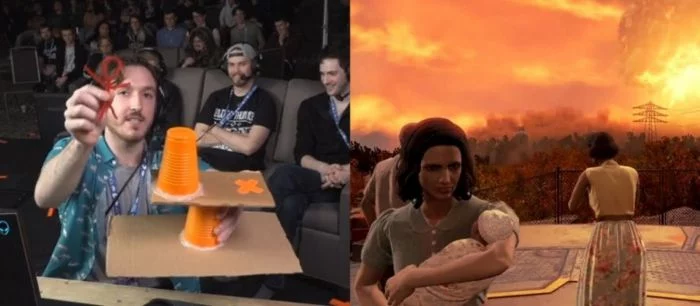 Спидраннер с помощью стаканчиков и картона показал, как работают глитчи в Fallout 4