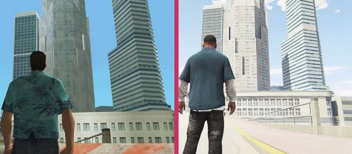 Ютубер сравнил фанатский ремастер GTA Vice City с оригинальной игрой. Выглядит очень здорово!