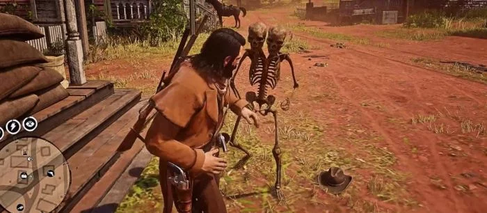 На игроков в Red Dead Online начали нападать двухголовые скелеты