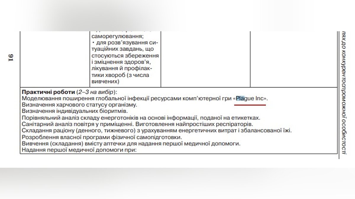 В украинском учебнике по биологии нашли пример с Plague Inc. — игра  помогает изучать инфекции