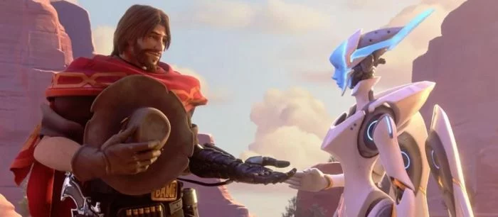 Авторы Overwatch тизерят нового героя. Скорее всего, это андроид Эхо