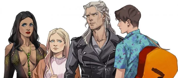 Геральт, Цири и Йен попали в наш мир. Художник перенес героев «Ведьмака» в современность