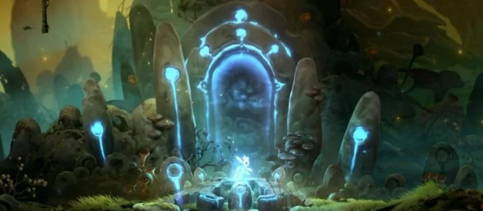 Карта локации «Родник» в Ori and the Will of the Wisps с расположением важных предметов