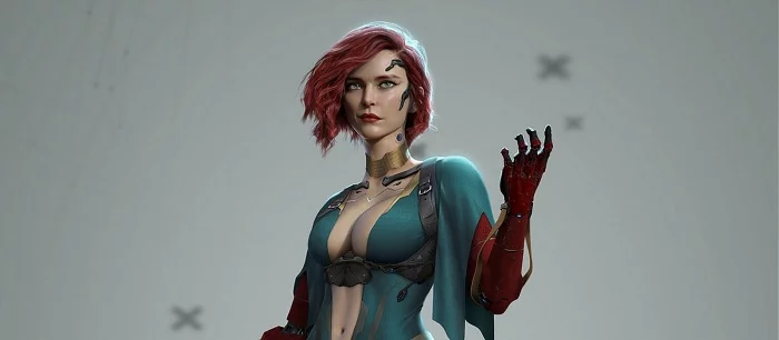Красавицу Трисс из «Ведьмака» перенесли в мир Cyberpunk 2077. Чародейка стала еще сексуальнее!