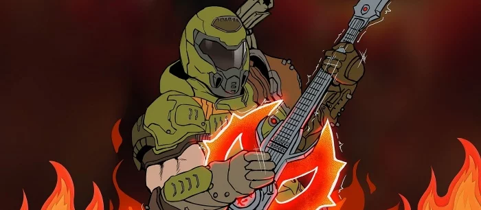 Стреляйте во врагов под запилы гитары — представлен шутер в стиле ритм-игры от автора Q.U.B.E.