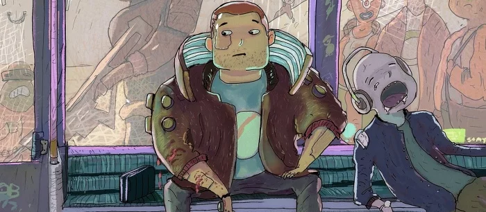 Художник показал героев Cyberpunk 2077 в стиле мультфильма