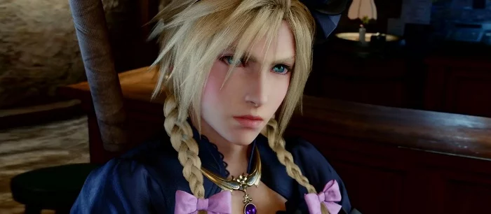 Клауд застрял в платье и привел в восторг фанатов Final Fantasy 7