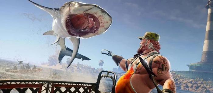 Релизный трейлер Maneater показал акулу, которая уворачивается от пуль и бросает бомбы