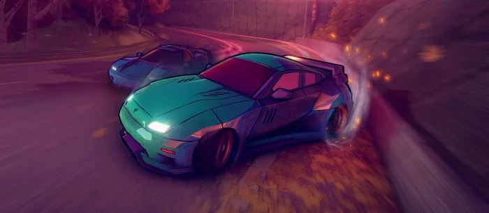 В Steam вышла бесплатная гоночная игра про дрифт со стильной графикой под аниме