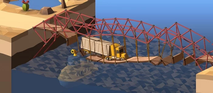 Прохождение Poly Bridge 2 — Сосновые горы (Pine Mountains)