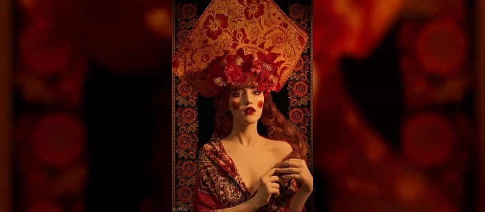 Сказочный косплей по-русски — девушка разделась догола и превратилась в сексуальную матрешку