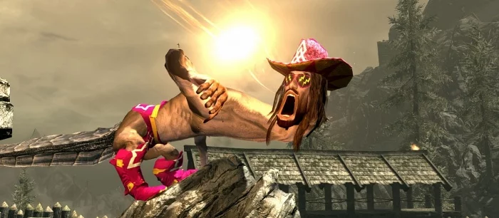 Cамые смешные моды для Skyrim: Мистер Дудец, ездовой стул и люди-пауки