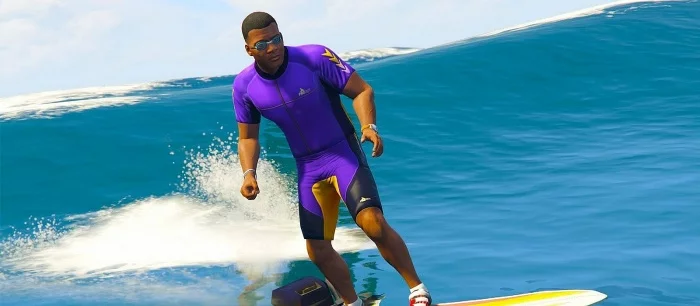 Гифка: краткое руководство, как точно не надо сёрфить в GTA 5