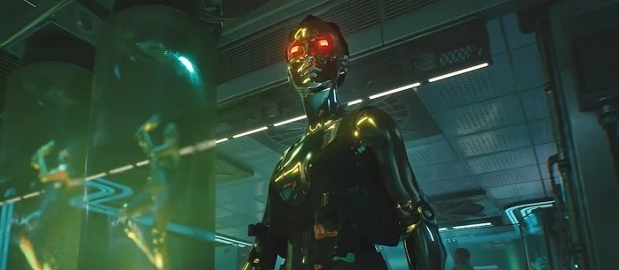 Новые скриншоты Cyberpunk 2077 показали золотого киборга и японский рынок