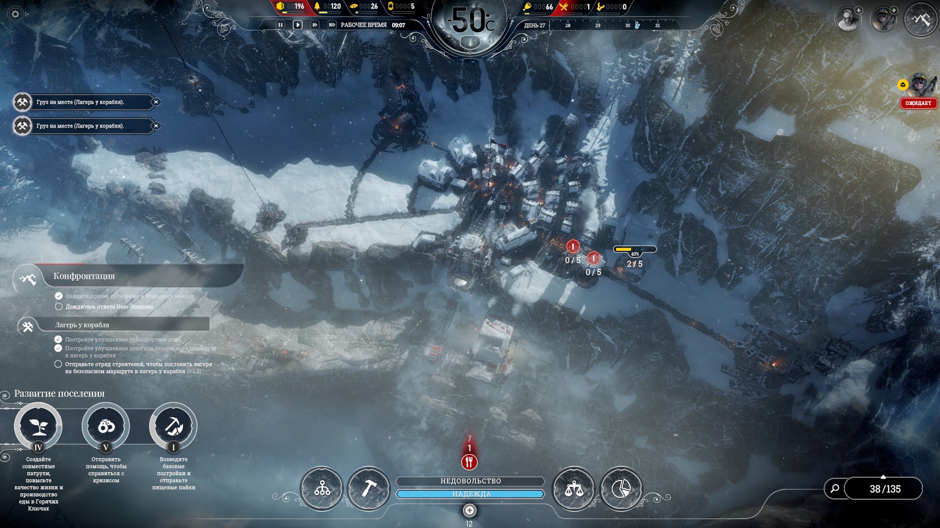 Гайд по прохождению Frostpunk: сценарий «На краю»