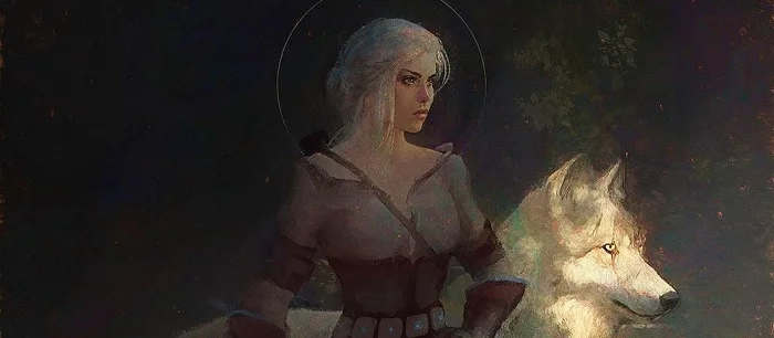 Авторы The Witcher показали фанатский арт Цири с волком