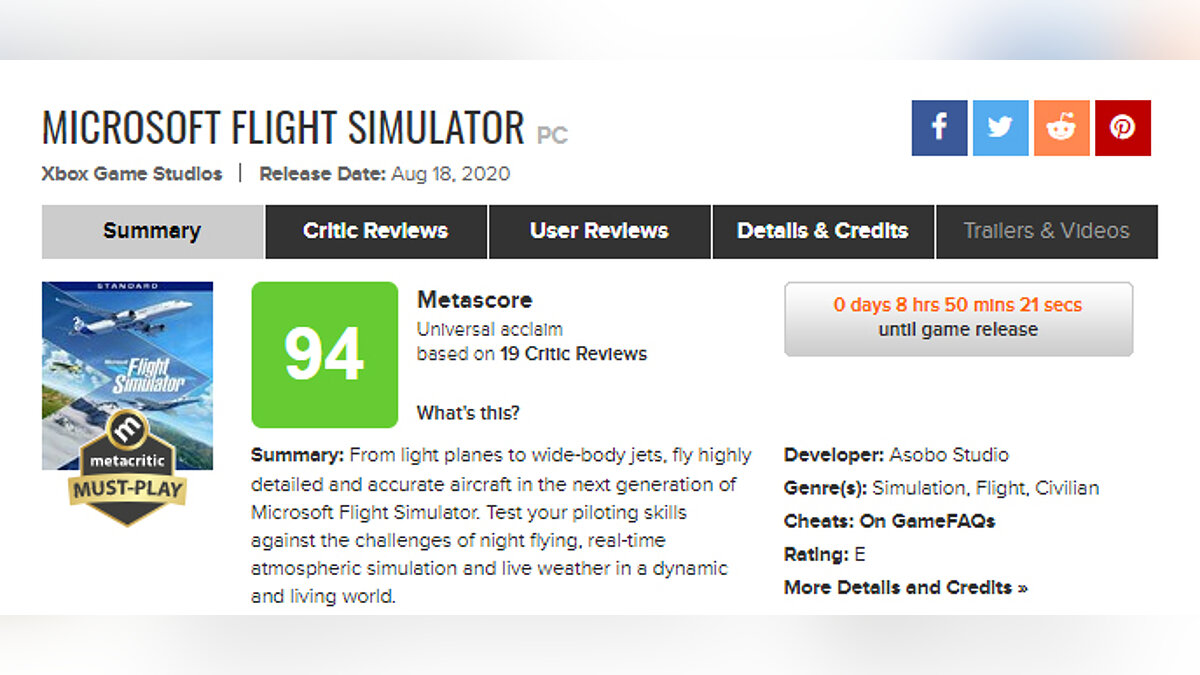 Microsoft Flight Simulator уже стала одной из лучших игр этого года. Вот  что о ней говорят