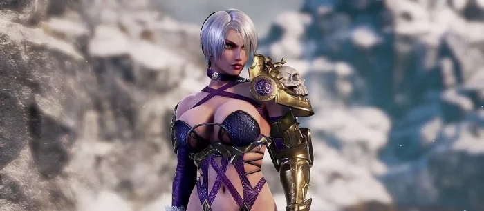 Ало-фиолетовый бой насмерть. Россиянки показали ядерный косплей на Soul Calibur