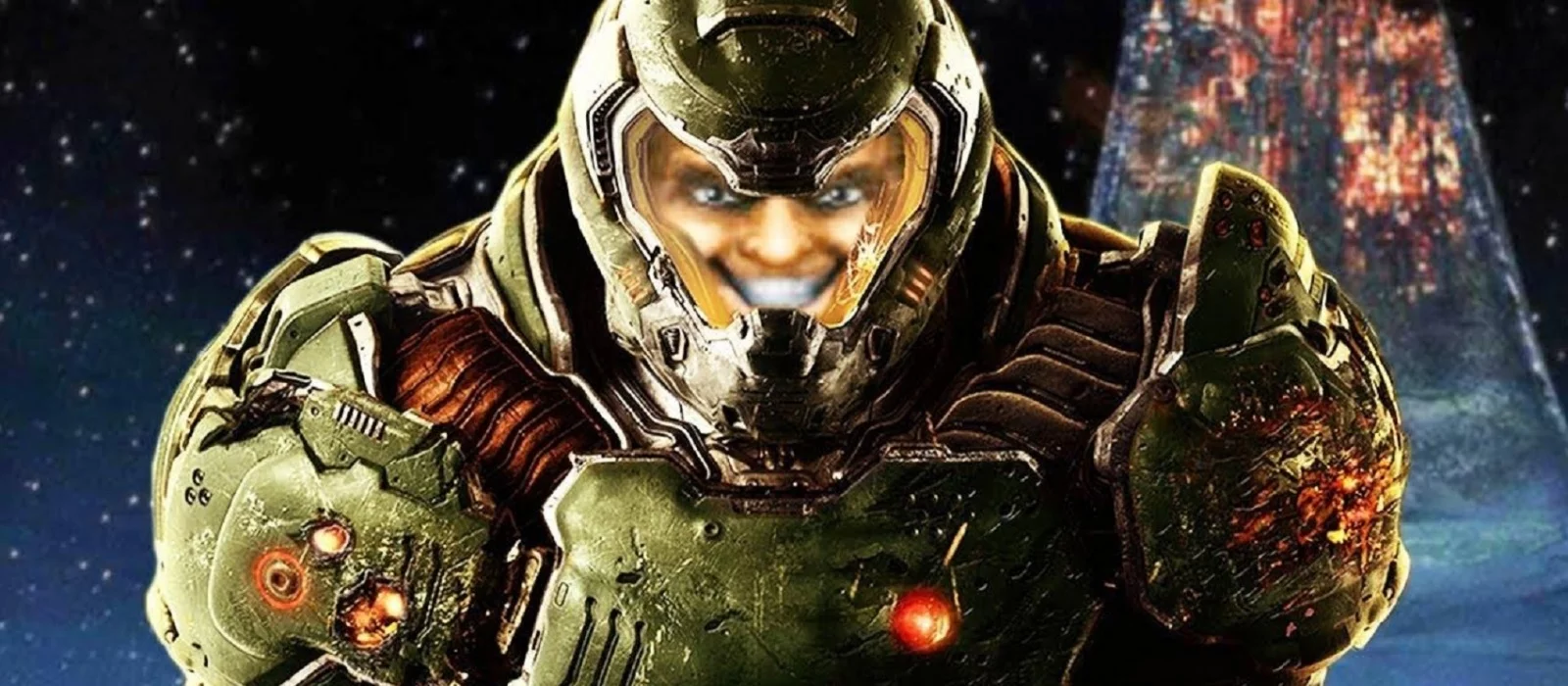 Лицо палача. Doomguy одобряет.